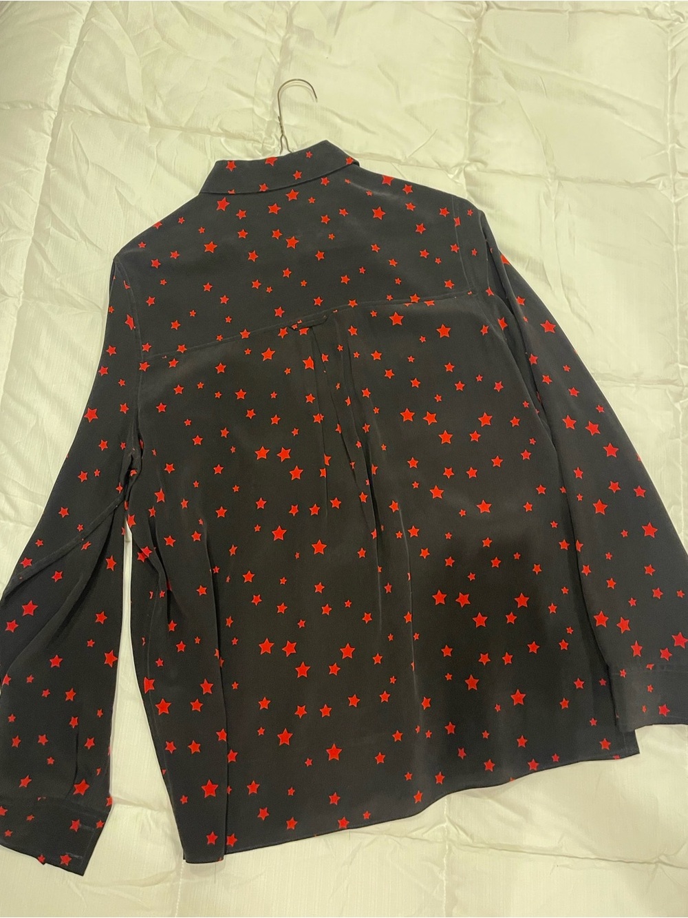 Rails silk star pattern button down blouse - Picture 7 of 7